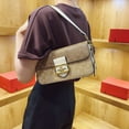 thumbnail image 3 of Women's PVC Geometric Soft Flap Shoulder Bag with Zipper Closure Model 18044284G, 3 of 10