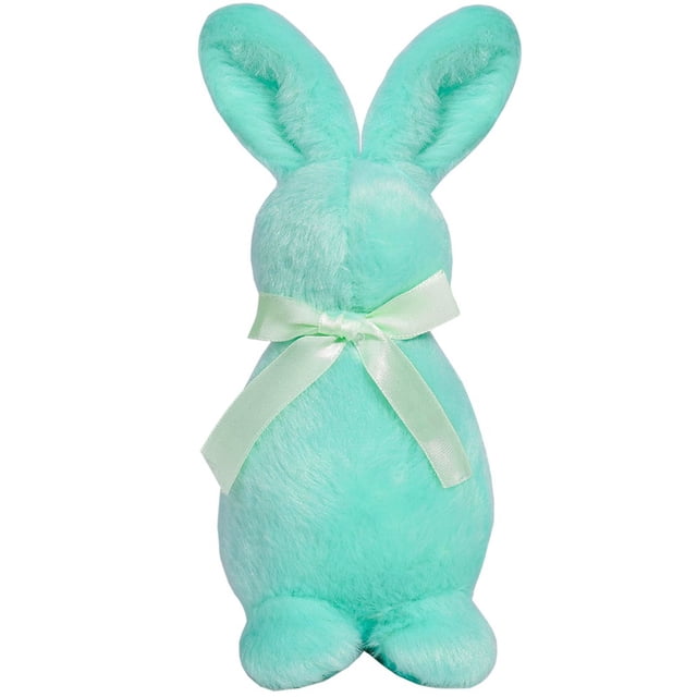 Easter Pastel Flocked Bunnies Decorations for Home & Party