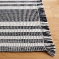 thumbnail image 3 of SAFAVIEH Augustine Miah Striped Area Rug, Ivory/Black, 6'4" x 6'4" Square, 3 of 11