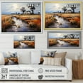 thumbnail image 4 of Designart "Reverie by the Farmhouse River I" Landscapes Canvas Art Print, 4 of 5