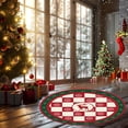 thumbnail image 1 of LSLJS New Christmas Holiday Decoration Round Carpet Christmas Tree Skirt Decoration Christmas Ambiance Carpet for Living Room Bedroom Farmstead, Festive Round Rug, 1 of 6