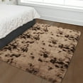 thumbnail image 2 of ZACOO 5' x 8' Fluffy Shaggy Soft Area Rug for Living Room Dorm Home Decor Aesthetic, Brown, 2 of 5