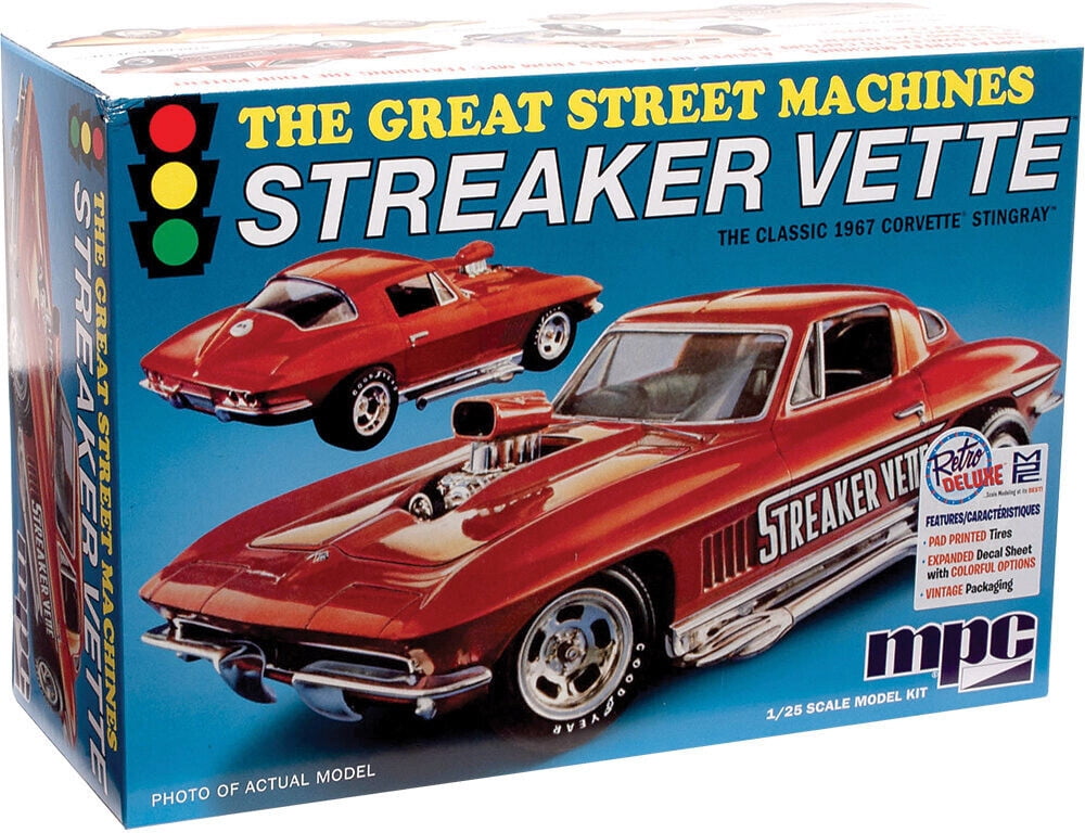 MPC, 1/25 Scale Model Kit, 1967 Chevy Corvette Stingray Streaker