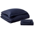 thumbnail image 1 of Set de edredón Sweet Home Collection Dobby Navy Twin, 6 piezas, 1 of 6