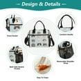 thumbnail image 3 of FORMRS Insulated Lunch Bag Unisex Large Capacity with Shoulder Strap, Cute Cat Faces, 3 of 6