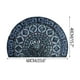 thumbnail image 2 of 40x60cm Bohemian-Style Semi-Circular Doormat Entryway Non-Slip Floor Mat With Crystal Velvet, 2 of 5