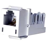 Hubbell Premise Wiring Modular Jack,0.875 in H,White HXJUW
