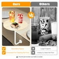 thumbnail image 5 of L-Type Coffee Table Wall Mounted Bar Table, Bar Height Pub Table, Counter Table, Wrought Iron Top Kitchen & Dining Tables Sofa Side Table, Cocktail Drink Table 15.75*0.59inch, 5 of 17