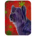 thumbnail image 1 of Carolines Treasures SS4670LCB Skye Terrier Flocons de Neige Rouges et Verts Noël; Planche à Découper en Verre - Grande, 1 of 1
