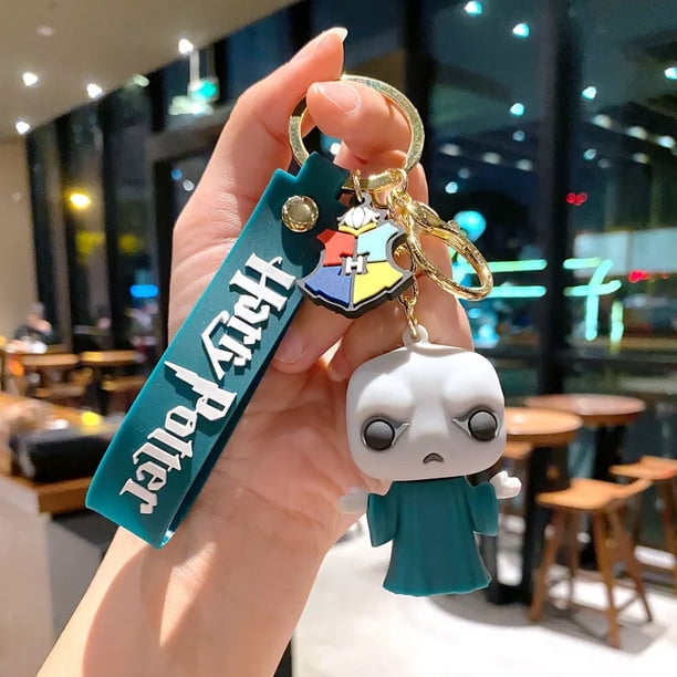 2025 Llavero de PVC de Harry Potter en 3D, juguete de Hermione Granger, Malfoy, Ron, Dobby, Voldemort, Snape, figuras de juguete, llaveros de fiesta, regalos para niños, juguetes