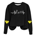 thumbnail image 1 of Timegard Crewneck Sweatshirt for Women Drop Shoulder Pullover Print Fall Winter Casual Loose Comfy Tops, 1 of 4