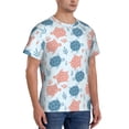 thumbnail image 2 of Vsdgher Sea Turtle Print Men's Dry Fit Mesh Athletic Shirts Moisture Wicking Tennis T-Shirt Tops, 2 of 9