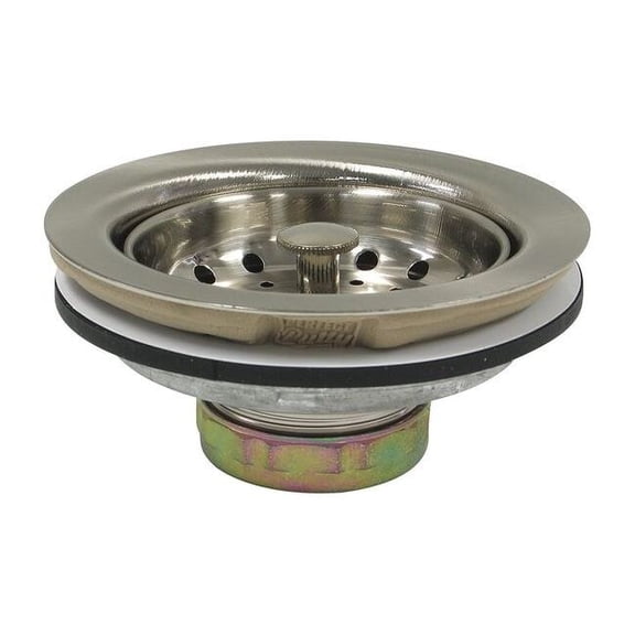 Perfect Putty SS, Zinc,Basket Strainer,4-1/2in 59-3102