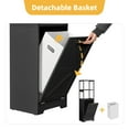 thumbnail image 3 of DWVO Tilt Out Laundry Hamper Cabinet with Removable Laundry Basket and 3 Shelves, Black, 3 of 8