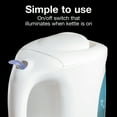 thumbnail image 5 of Proctor Silex Electric Kettle, Tea & Water Kettle with Detachable Cord and Auto-Shutoff, 1L, White, 5 of 8
