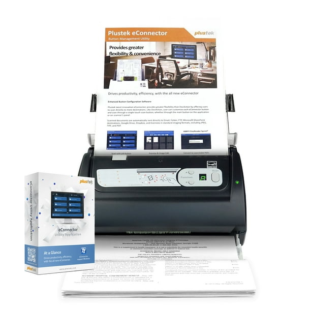 Plustek PSD300 HighSpeed Document Scanner with 50Sheets Feeder