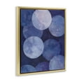 Stupell Industries Purple Circular Shapes Abstract Painting Gold