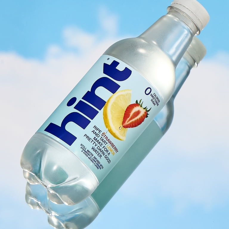 Hint Strawberry Lemon Flavored Water, 16 fl oz, 12 Pack photo 4