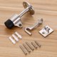 thumbnail image 3 of Heavy Duty Door Stop with Hook Stainless Steel Door Stopper Brushed Finish Wall Mounted with Rubber Buffer(1pc), 3 of 4