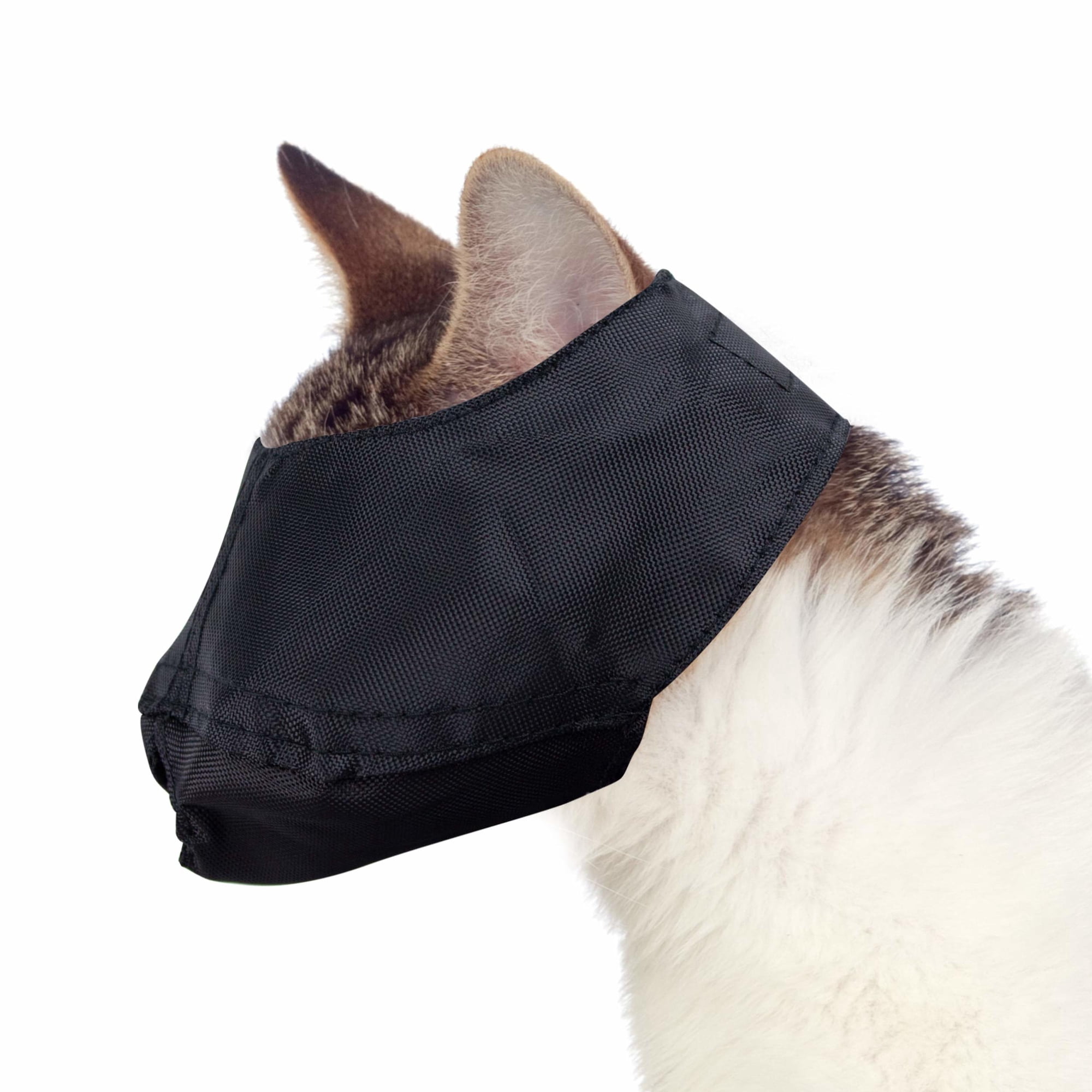 Downtown Pet Supply Cat Muzzle for Grooming Black 3Pk Cat Muzzles for Biting