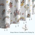 thumbnail image 6 of Fairy Princess Castle Pattern Shower Curtain 36"x72" ,Bathroom Decorative Shower Curtains Set with 12 Hooks,Modern Waterproof Washable Shower Curtain, 6 of 6