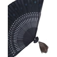 thumbnail image 4 of Elegante abanico chino japonés, accesorio de vestuario, abanico plegable de seda hecho a mano de bambú para mujer, ideal para danza y presentaciones en el escenario (plegable, duradero, estilo, 4 of 6
