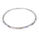 thumbnail image 1 of Brazalete pulsera Salvador Nupcial Imitación Cristal 2 Filas Tono Plateado Multicolor, 1 of 6