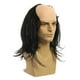 thumbnail image 3 of Peluca calva para Halloween, Cosplay, circunferencia de la cabeza, 58 ~ 60cm, peluca para fiesta de disfraces, peluca calva de científicos locos para pelo liso negro, 3 of 8