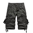 thumbnail image 5 of Summer Cargo Shorts Men Cotton Casual Outdoor Military Men's Shorts Multi-Pocket Fashion Calf-Length Pants Men Plus Size, 5 of 6
