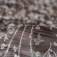 thumbnail image 2 of Chanasya 2-Panel Floral Jacquard Textured Brown Curtains with Grommets for Windows Living Room Bedroom Office - Partial Room Darkening Drapes for Privacy and Decor - 52 x 84 Inch Long - Brown, 2 of 7