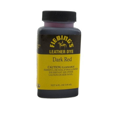 Fiebing's Dark Red Leather Dye 4oz