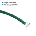 thumbnail image 2 of Uxcell 24AWG Stranded Wire Hookup 30M/100ft Green, Electrical Wire UL1007 Spool, 2 of 6