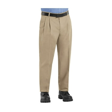 Red Kap Men's Pleated Twill Slacks