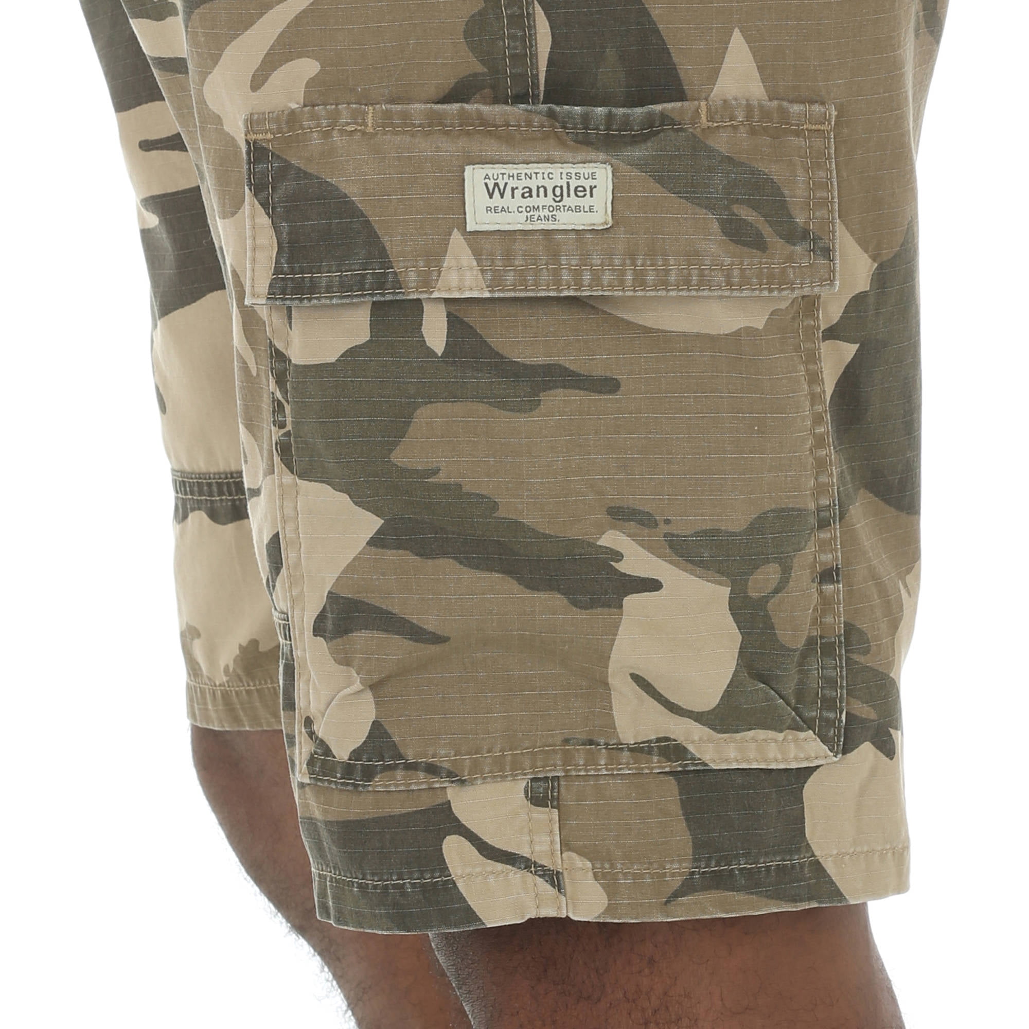 wrangler ripstop camo cargo shorts