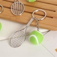 thumbnail image 5 of Mini lindo llavero de fútbol llavero de bolos llavero de tenis llavero de béisbol para hombres mujeres niños niñas regalos, 5 of 5
