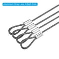 thumbnail image 4 of Uxcell 20" Stage Lights Safety Cable 304 Stainless Steel 2mm Dia Security Rope, 6 Pack, 4 of 5