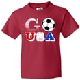 thumbnail image 3 of Inktastic Go, USA- Soccer, Football Youth T-Shirt, 3 of 5