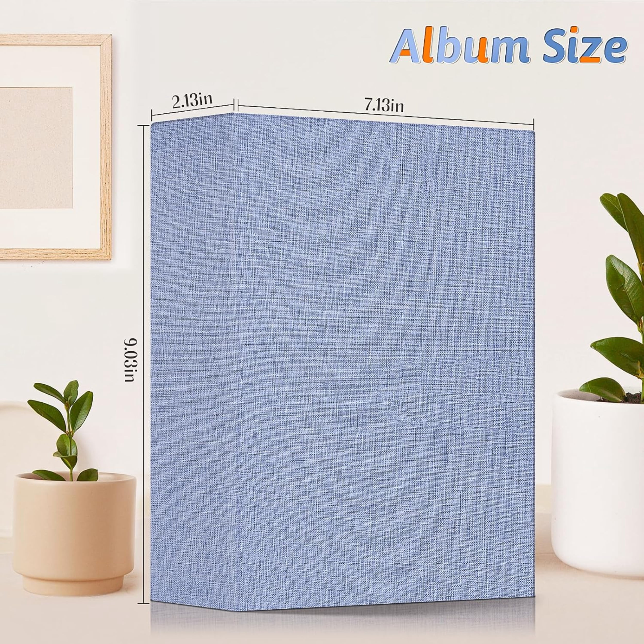 Photo Album 4x6 200/600 Pockets for Wedding Gifts, Linen Hardcover Picture Albums for Family Anniversary Baby Vacation Pictures