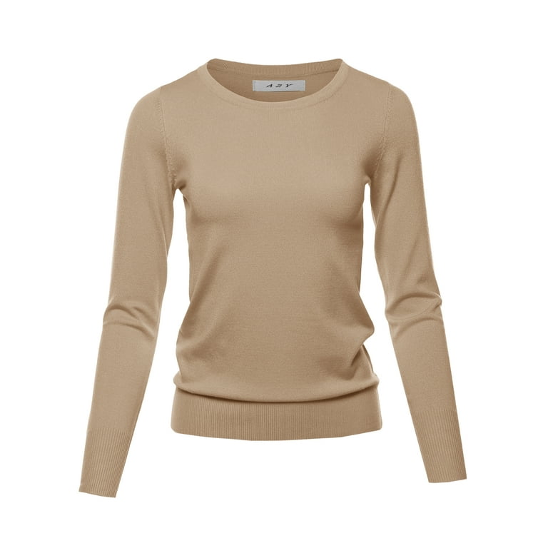 Women's fitted deals crew neck sweater