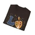 thumbnail image 4 of Love Hanukkah Dreidel Menorah Novelty Holiday Novelty Unisex T-Shirt, 4 of 4