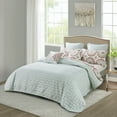 thumbnail image 3 of Home Soft Things 7 Piece Printed Microfiber Quilts Bedspread Set - Delia - Queen (90" x 90"), 3 of 8