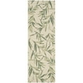 thumbnail image 4 of SAFAVIEH Courtyard Alannis Botanical Indoor/Outdoor Area Rug, Beige/Sweet Pea, 7'10" x 7'10" Round, 4 of 7