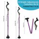 thumbnail image 4 of Bastón Honmido plegable para hombres y mujeres mayores, ideal para mantener el equilibrio. Bastón plegable autoportante, de aleación ligera, antideslizante y de altura ajustable, ideal para viajes y m, 4 of 5