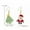 52-Santa Claus, variant on Santa Claus Elk Earrings Stud Drop Dangle Women Xmas Party Jewelry Christmas -52-Santa Claus
