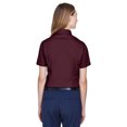 thumbnail image 2 of ASH CITY - CORE 365 78194 LADIES' OPTIMUM SHORT-SLEEVE TWILL SHIRT, XS, BURGUNDY, 2 of 3