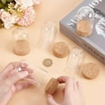 thumbnail image 3 of 10Pcs Dome Decorative Jars 1.8x3.5inch Glass Display Dome Cloche Glass Bell Jar with Cork Base for Flower Storage Specimens Crafts Decorations DIY, 3 of 7