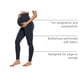 thumbnail image 4 of Leggings de Maternidad CRZ YOGA Butterluxe Sobre la Panza Azul Marino XL, 4 of 6