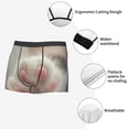 thumbnail image 3 of Sikiie Raindrop Kitten Paw Print Men's Boxer Briefs, Elastic Waistband Boxer Briefs Leggings-Medium, 3 of 5