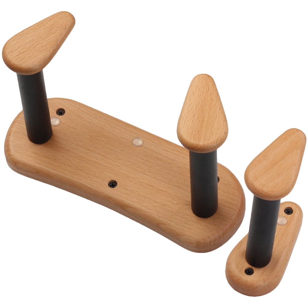 ULTNICE Solid Wood Guitar Wall Mount Light Brown Split Design for Acoustic Classical Guitars and Ukuleles