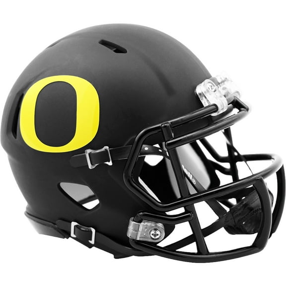 Oregon Ducks Matte Black Riddell NCAA Speed Mini Helmet